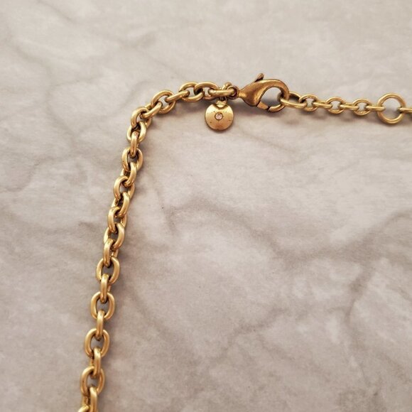 ✨ J.Crew Pink Rhinestone Crystal Cluster Stacked Statement Necklace ✨ - Picture 2 of 16